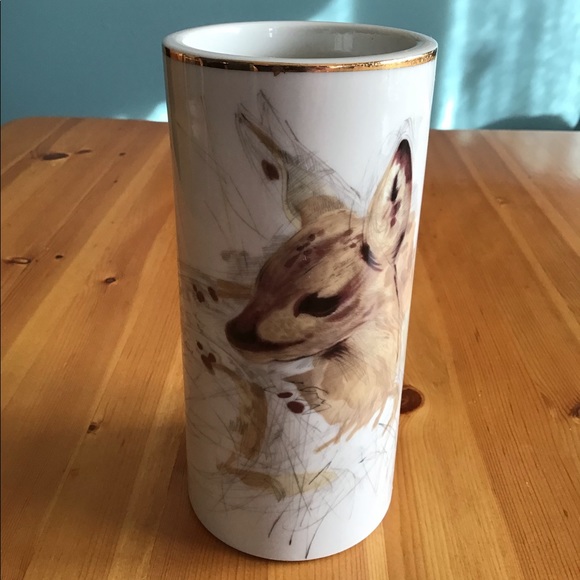 VINTAGE 76’ MCM ENESCO WOODLAND HAVEN DOE VASE - Picture 2 of 5